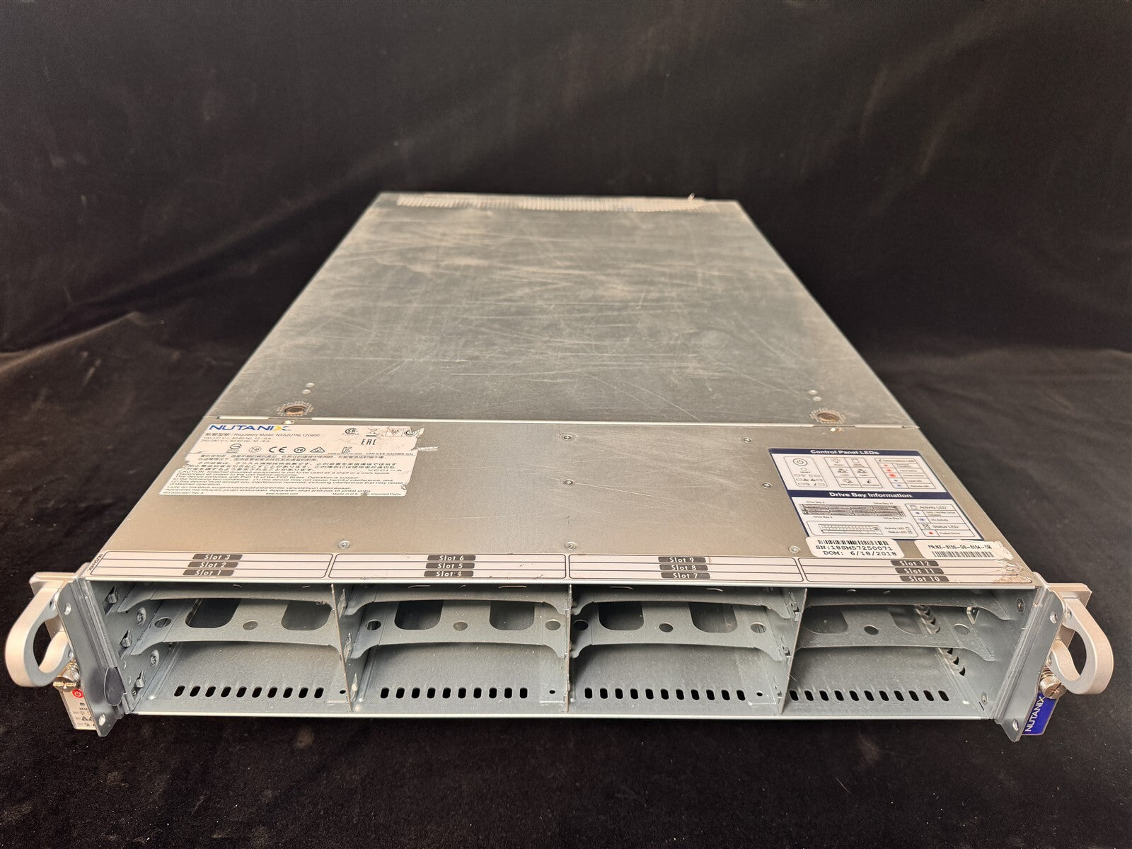 NXS2U1NL12G600 NUTANIX 2U 12LFF SERVER 2x8C 4108 1.8GHz 192GB 2x240GB SSD S3008L