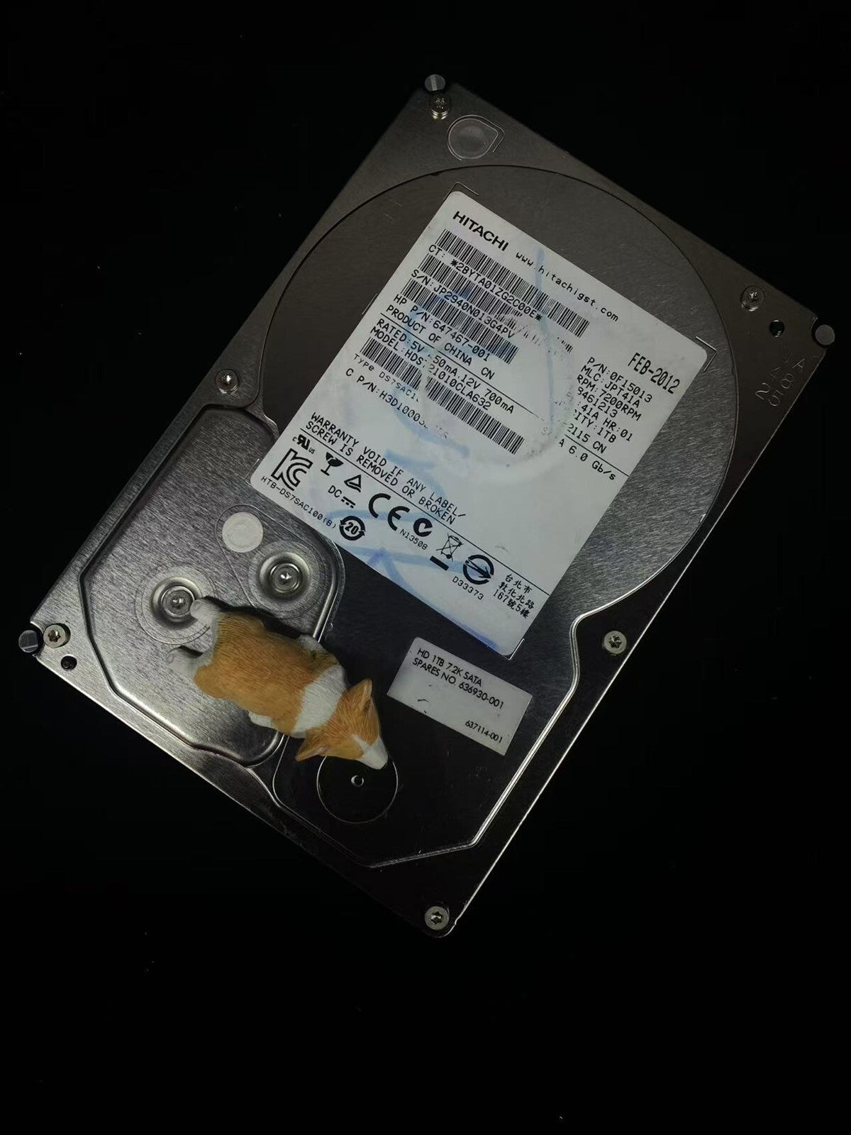 647467-001 HPE HITACHI 1TB 7.2K 6G SATA 3.5" LFF HDD HDS721010CLA632
