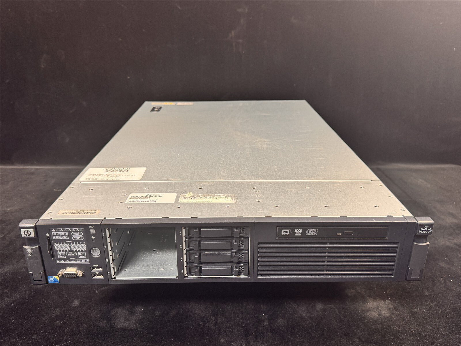 HP Proliant DL380 G7 SERVER 2x QUAD CORE X5570 2.93GHz 16GB RAM NO HDD