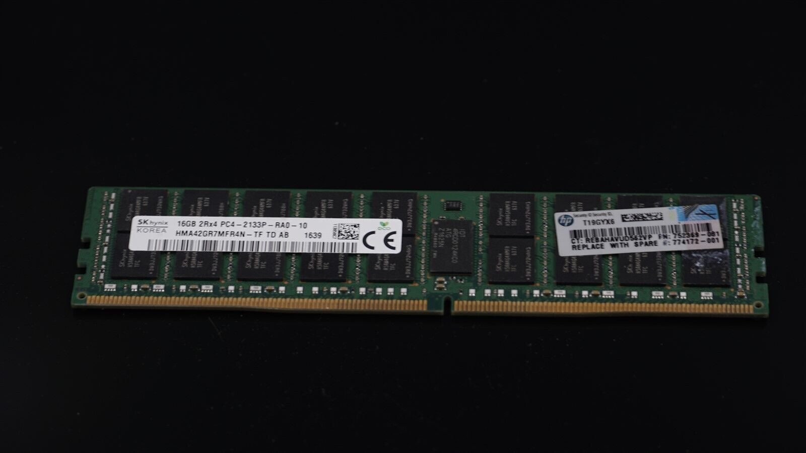 HMA42GR7MFR4N-TF HYNIX 16GB (1x16GB) 2Rx4 PC4-2133P DDR4 MEMORY