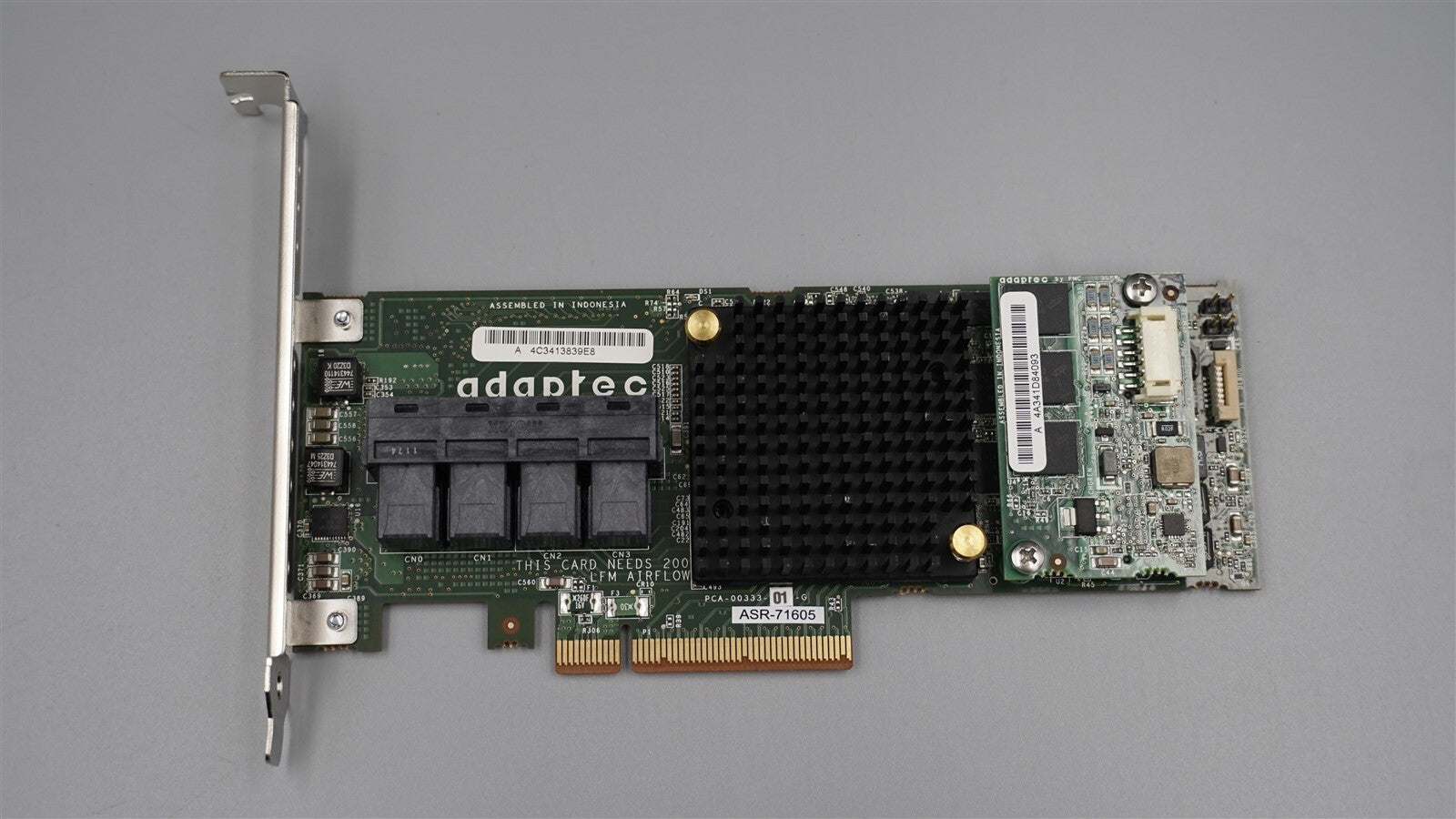 ASR-71605 ADAPTEC 16-PORT 6GB SAS/SATA PCIE RAID CONTROLLER W/ HIGH PROGILE