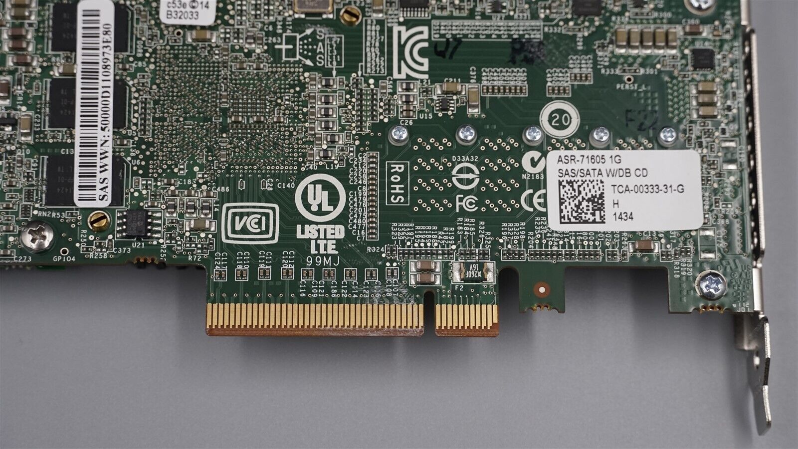ASR-71605 ADAPTEC 16-PORT 6GB SAS/SATA PCIE CONTROLLER W/ HIGH PROGILE