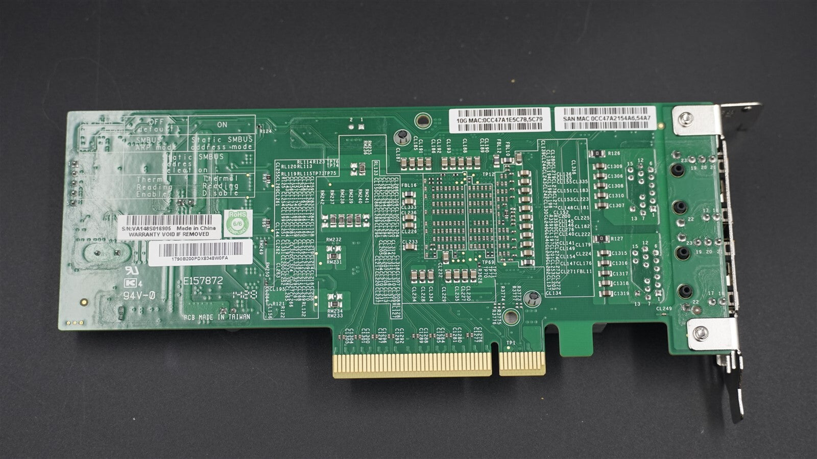 AOC-STG-i2T SUPERMICRO DUAL PORT 10GBASE-T RJ-45 INTEL X540 NIC V2.00 LOW