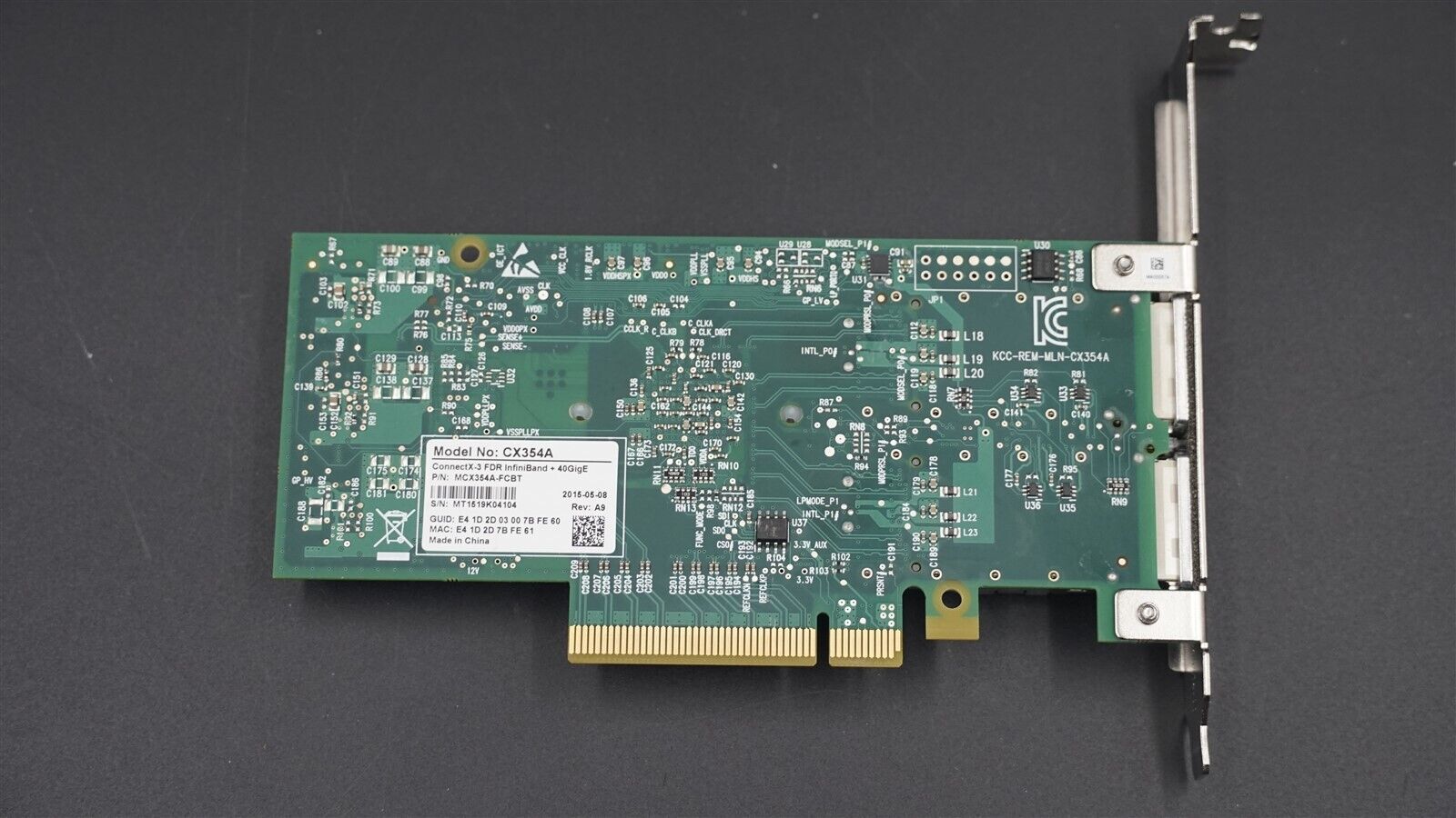 MELLANOX MCX354A-FCBT CONNECTX-3 VPI DUAL PORTS 40/56GIGABIT NETWORK ADAPTER