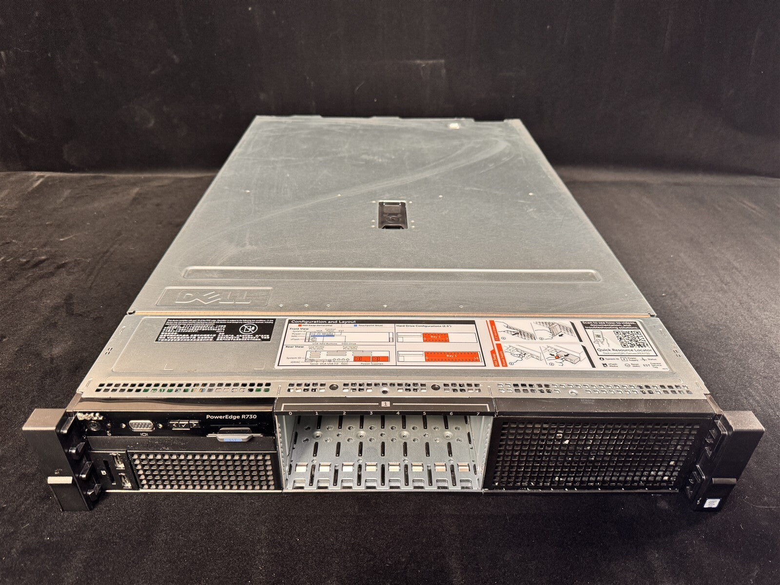 DELL POWEREDGE R730 8SFF 2x 14 CORE E5-2680v4 2.4GHz 64GB RAM 2x 1.2TB SAS H730