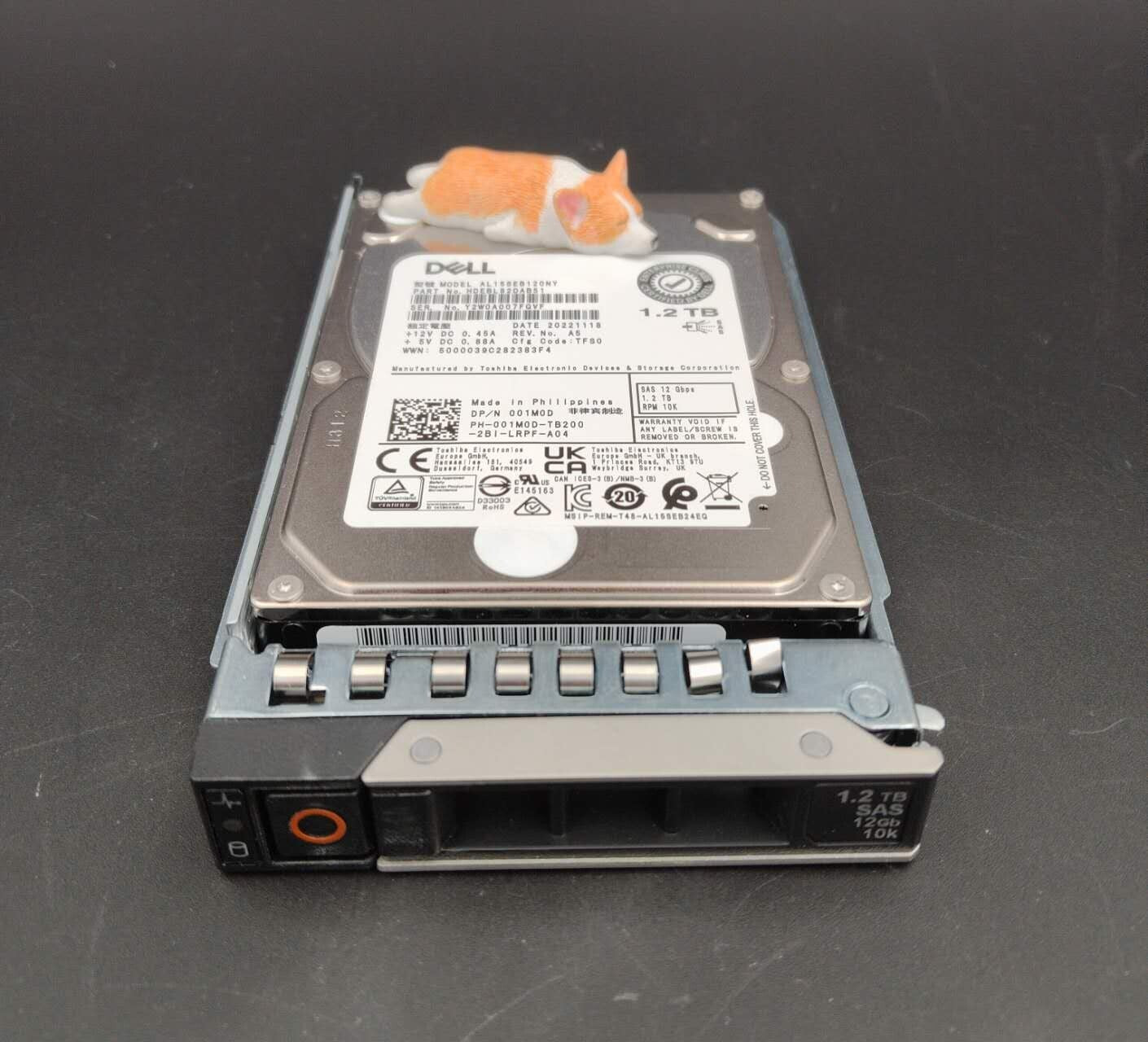 01M0D 001M0D DELL 1.2TB 10K 12G 2.5" SFF SAS HDD AL15SEB120NY TOSHIBA W/GEN 14
