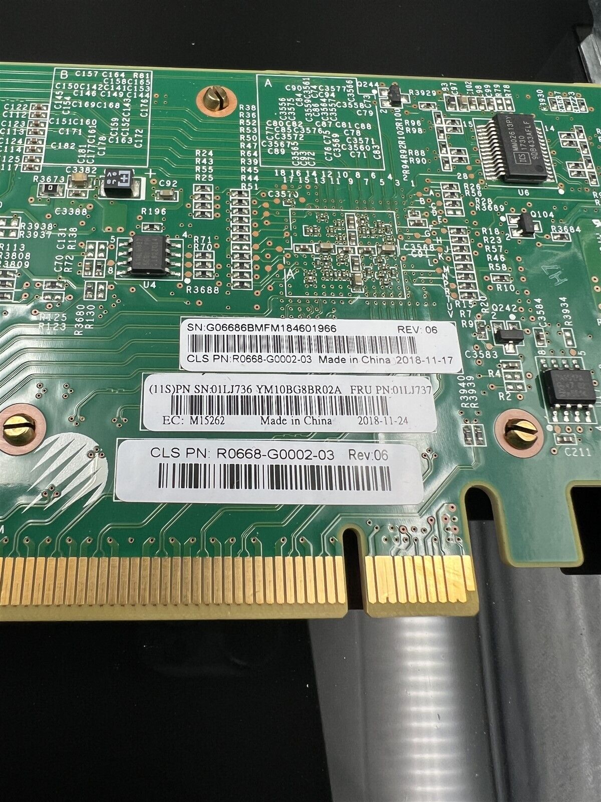 01LJ737 IBM CELESTICA COMPRESSION ACCELERATOR CARD STORWIZE V7000 G2