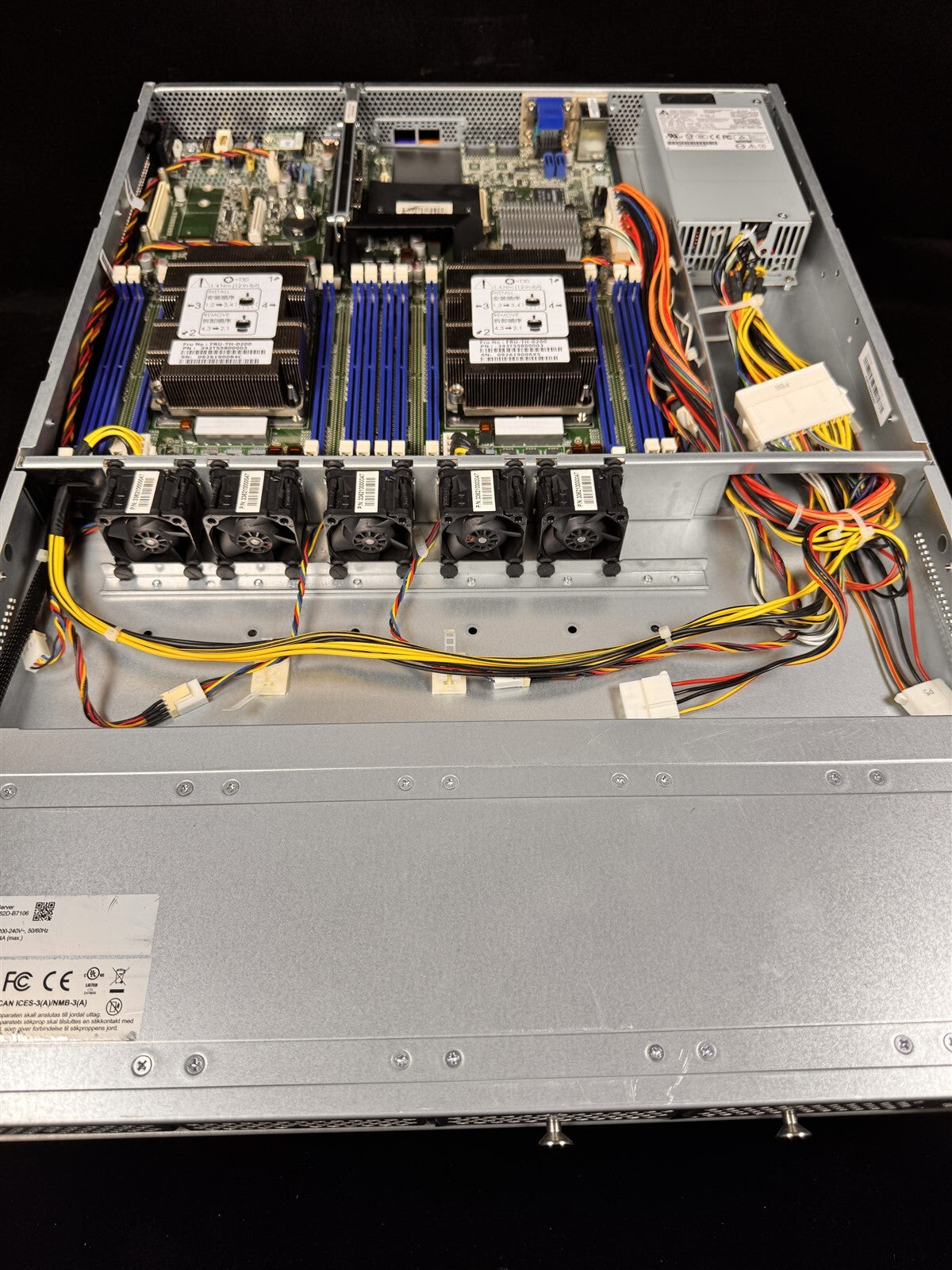 TYAN GT62D-B7106 1U SERVER 2x SILVER 8 CORE 4110 2.1GHz 32GB NO BACKPLANE