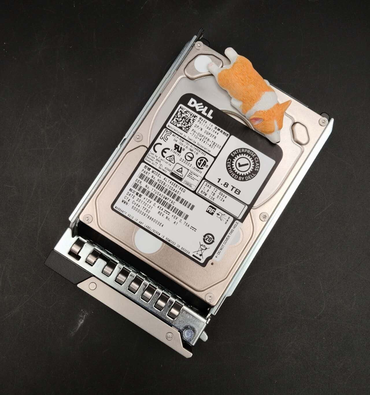 GP3FR 0GP3FR AL14SEB18EQ DELL 1.8TB 10K 12G 512E SAS 2.5" SFF HDD R640 R740