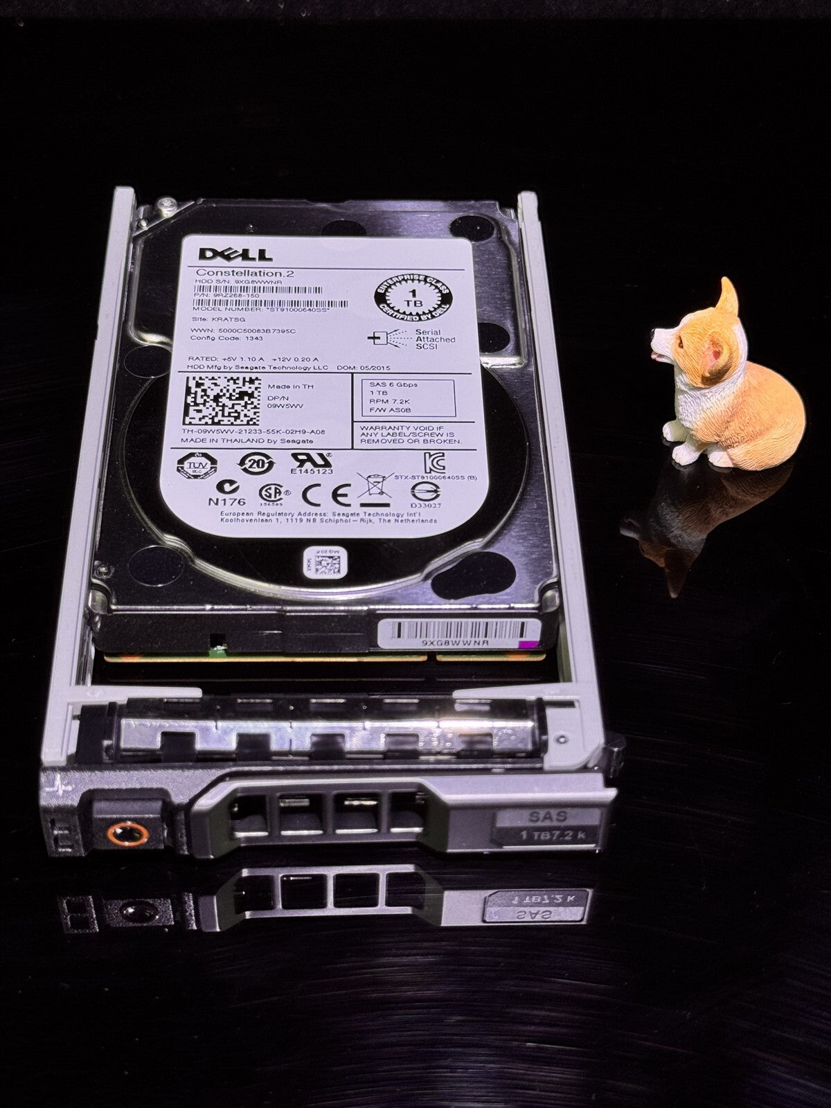 9W5WV DELL 1TB 6GBPS SAS 7.2K 2.5" HARD DRIVE ST91000640SS 09W5WV R630 R730
