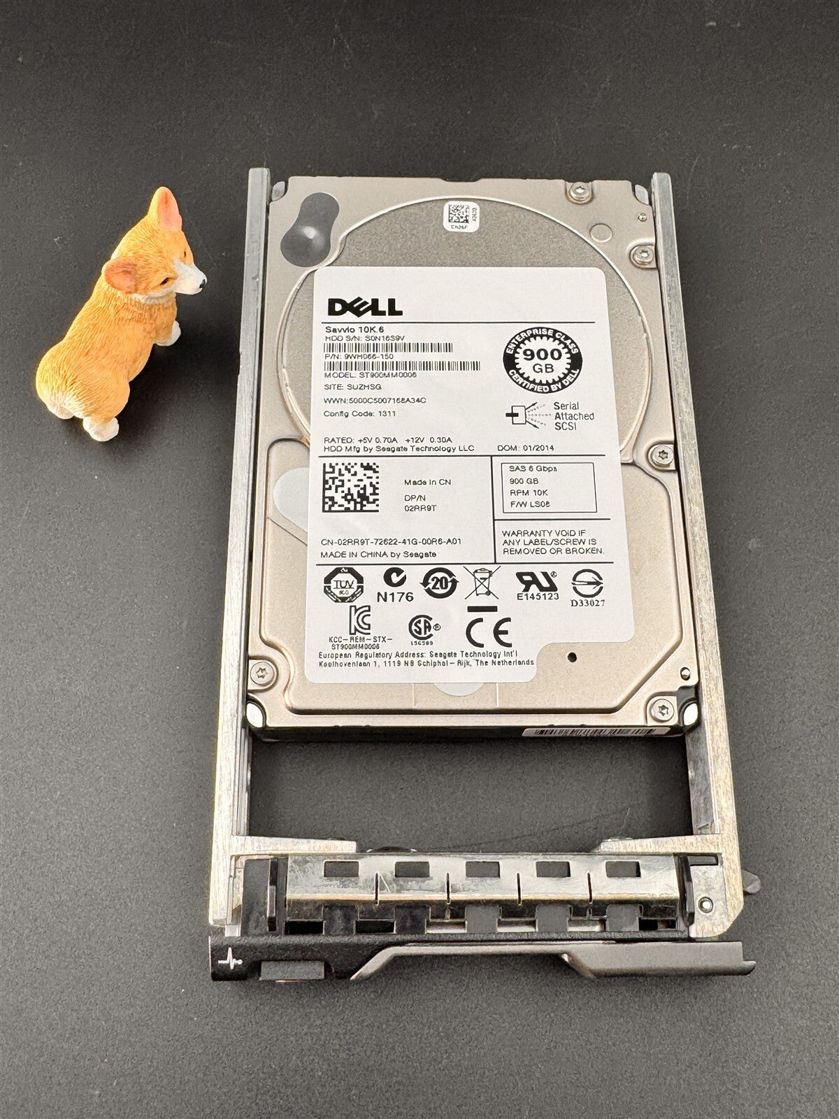 2RR9T DELL 900GB 10K 2.5" 6Gbps SAS SFF HDD ST900MM0006 FOR POWEREDGE R630 R730