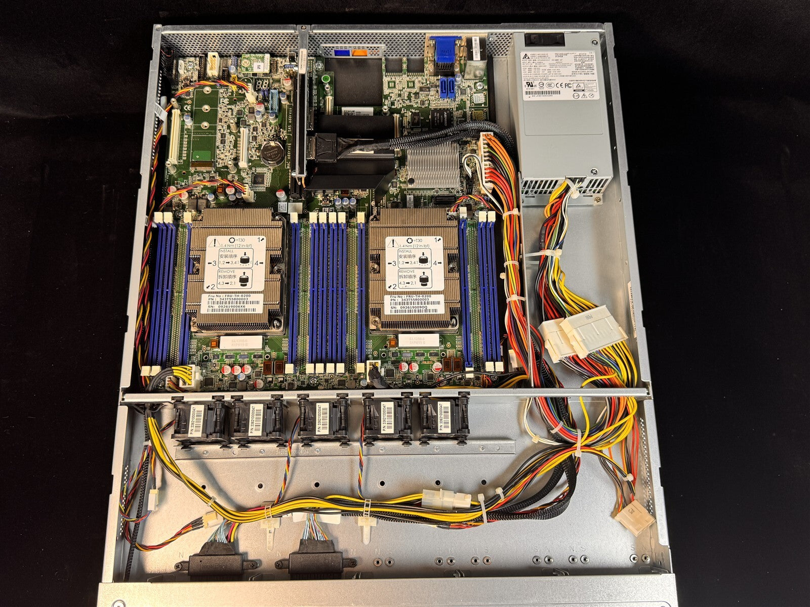 TYAN GT62D-B7106 1U SERVER 2x 20 CORE GOLD 6148 2.4GHz 64GB RAM 2x 960GB NVME