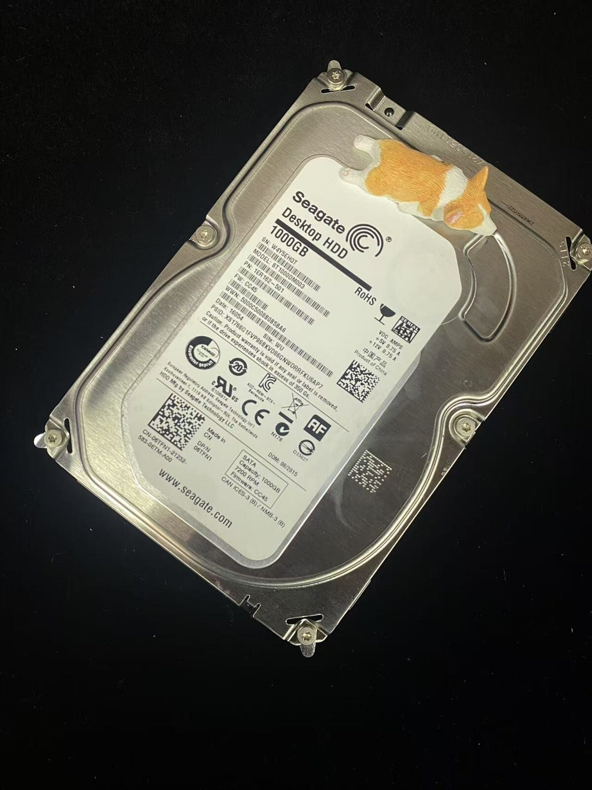 6TFN1 06TFN1 DELL SEAGATE 1TB 7.2K 6G SATA 3.5" LFF HDD ST1000DM003