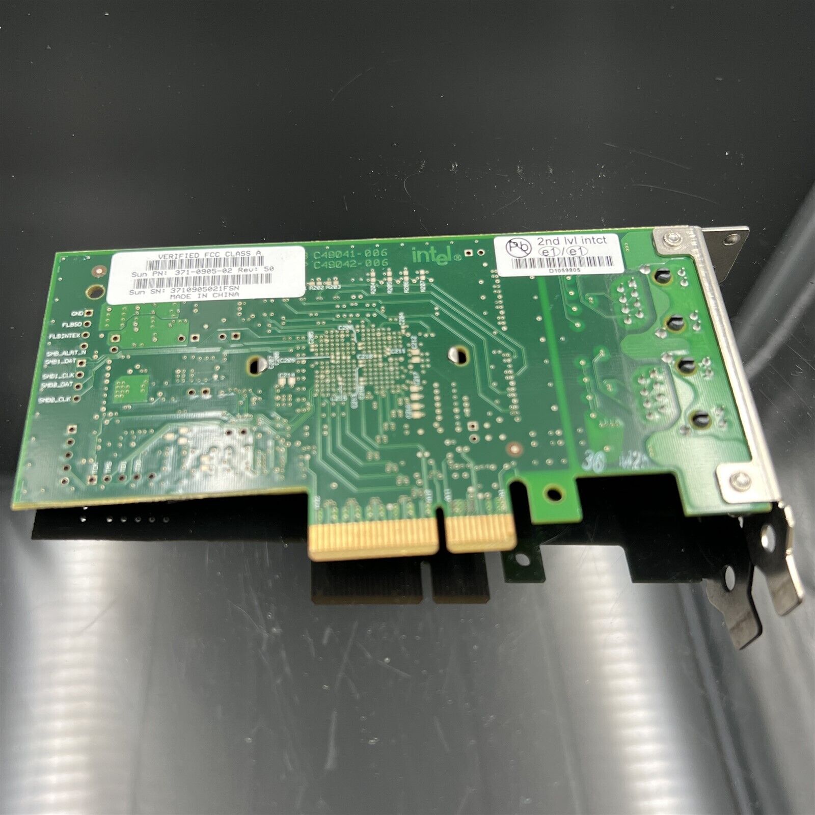 371-0905-02/03 LP SUN INTEL DUAL PORT GIGABIT ETHERNET PCIE ADAPTER LOW PROFILE