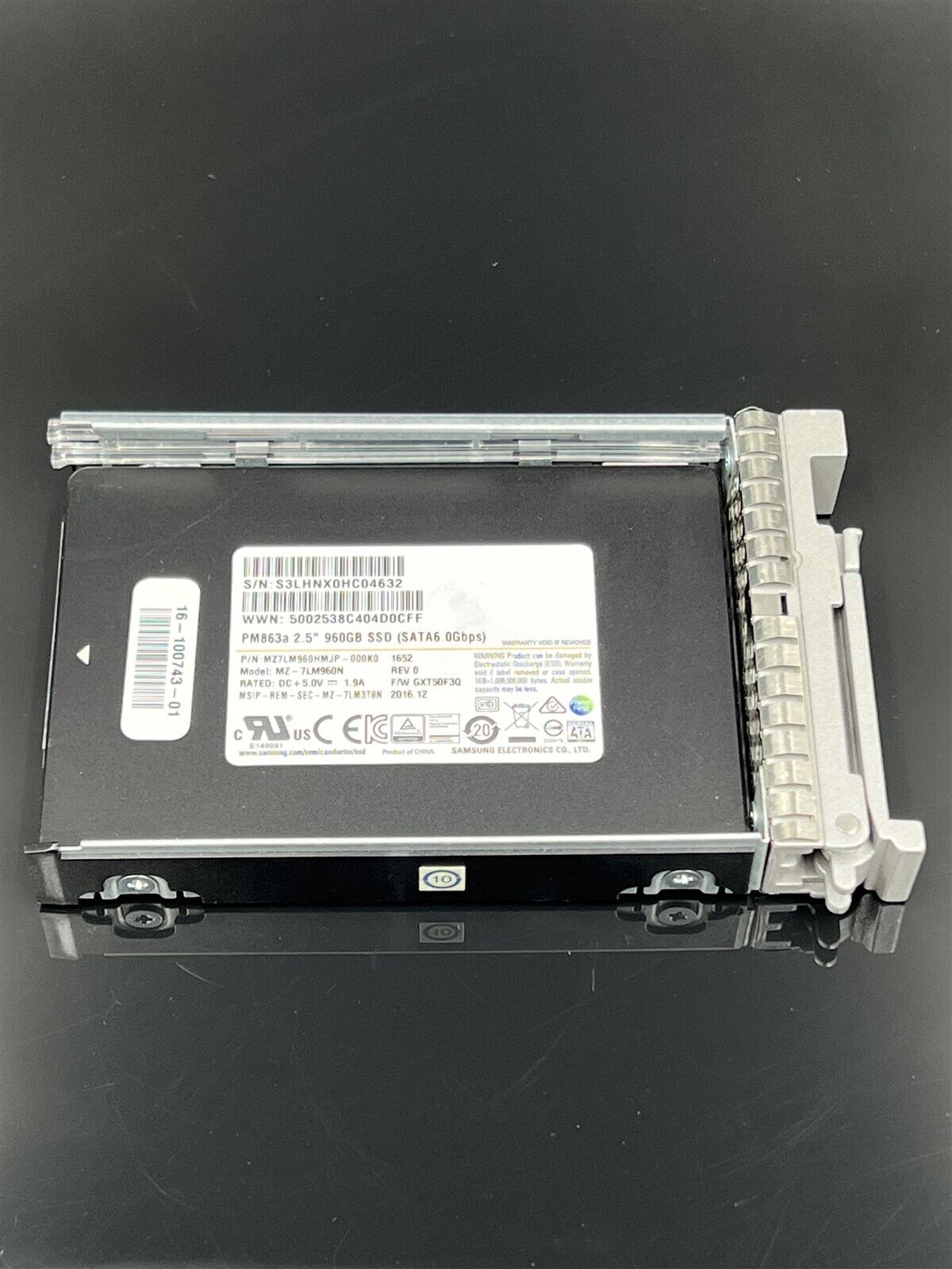 UCS-SD960GBKS4-EV CISCO SAMSUNG PM863A 960GB 2.5" SATA SSD SOLID STATE WITH TRAY