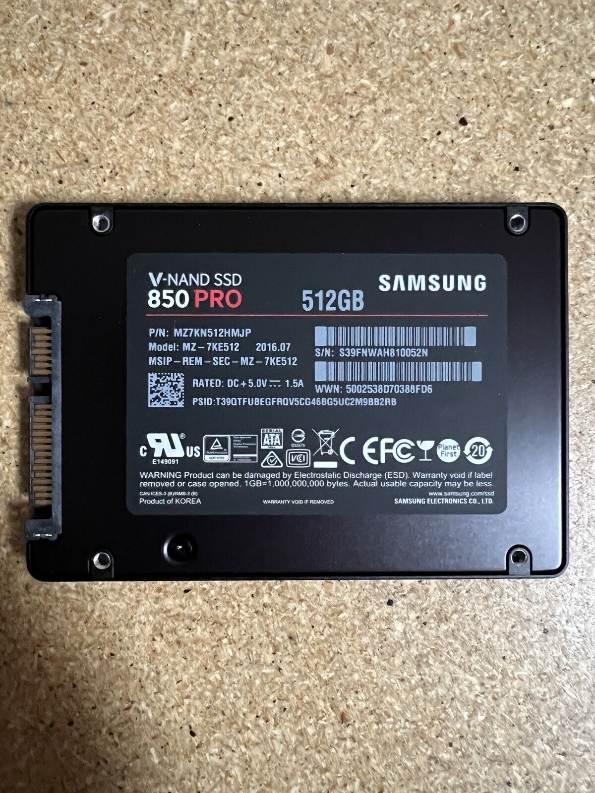 Samsung 850 Pro 512GB,Internal,2.5 inch (MZ-7KE512) Solid State Drive