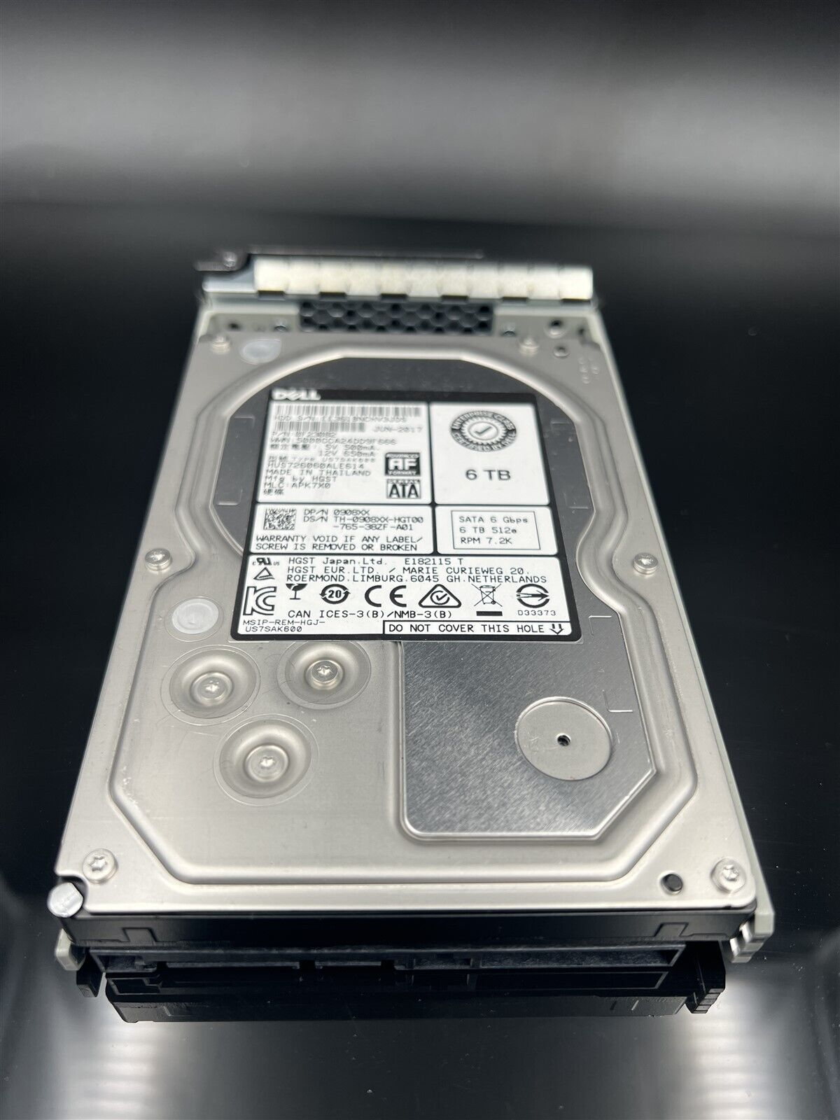 908XX HUS726060ALE614 DELL HITACHI 6TB 7.2K 6Gb/S 3.5 SATA 512E R720 R730